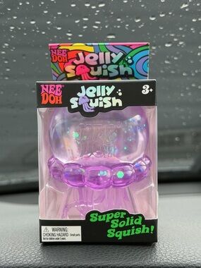 Needoh Jelly Squish Purple Super Solid Squish Toy